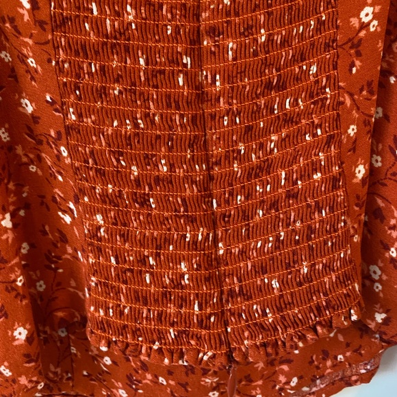 Reformation Rust Floral Meriah Top - Picture 7 of 8